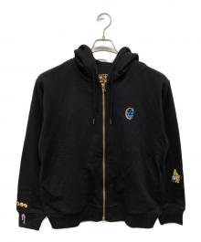 graniph×ジョジョの奇妙な冒険（グラニフ×ジョジョノキミョウナボウケン）の古着「護衛チーム ジップパーカー」｜ブラック