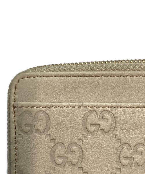 GUCCI（グッチ）GUCCI (グッチ) GG柄ラウンドファスナーコインケース ベージュの古着・服飾アイテム