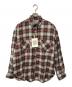 SUNNY ELEMENT（サニーエレメント）の古着「Canyon Shirt　リネンブレンド　オンブレチェックシャツ」｜レッド×グレー