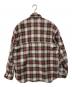 SUNNY ELEMENT (サニーエレメント) Canyon Shirt　リネンブレンド　オンブレチェックシャツ レッド×グレー サイズ:SIZE 1 未使用品：12000円