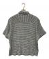 stussy (ステューシー) CRINKLED CHECK SS SHIRT　クリンクルドチェック　半袖チェックシャツ ブラック×ホワイト サイズ:SIZE S：18000円