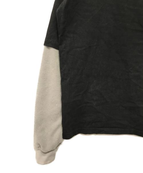 SOL soonerorlater（スーナーオアレイター）SOL soonerorlater (スーナーオアレイター) Fake Layered Tee(フェイクレイヤードティー) ブラック サイズ:SIZE Sの古着・服飾アイテム