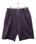 SOL soonerorlater（スーナーオアレイター）の古着「GuruGuru Denim Shorts バギーハーフパンツ　グルグル　デニムショーツ」｜パープル