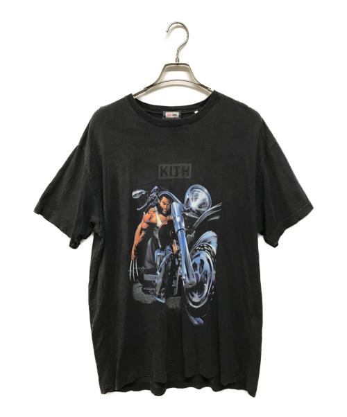 KITH（キス）KITH (キス) MARVEL (マーベル) ウルヴァリン コミックTシャツ ムービーTシャツ　ボックスロゴ　Tシャツ ブラック サイズ:SIZE Lの古着・服飾アイテム