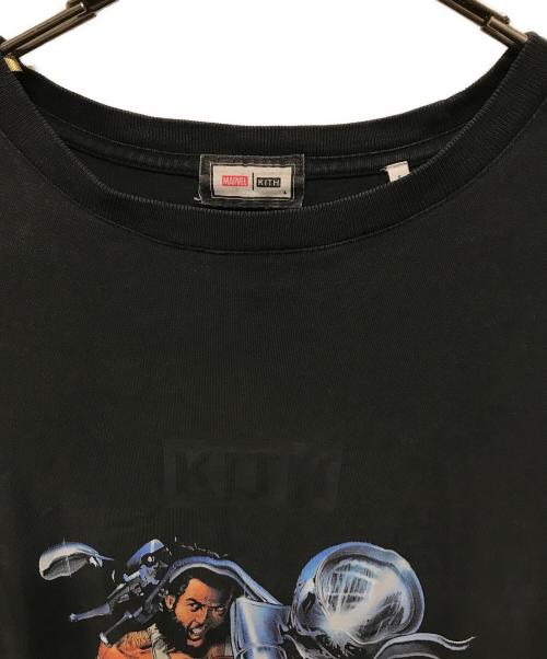 KITH（キス）KITH (キス) MARVEL (マーベル) ウルヴァリン コミックTシャツ ムービーTシャツ　ボックスロゴ　Tシャツ ブラック サイズ:SIZE Lの古着・服飾アイテム