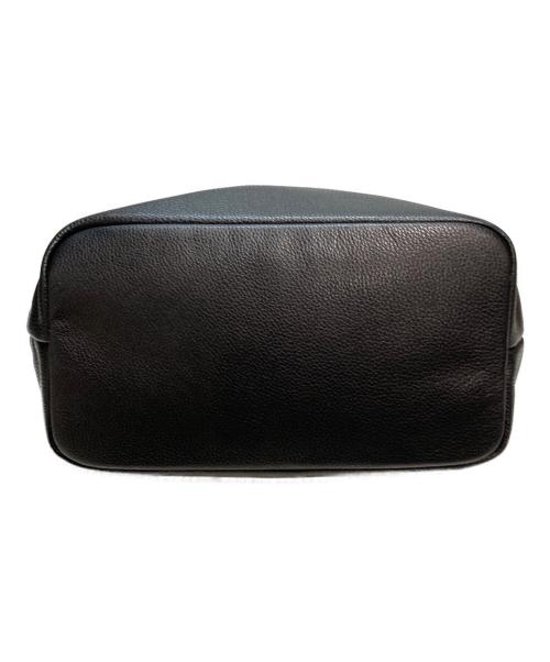 LONGCHAMP（ロンシャン）LONGCHAMP (ロンシャン) Le Pliage レザーハンドバッグ ブラックの古着・服飾アイテム