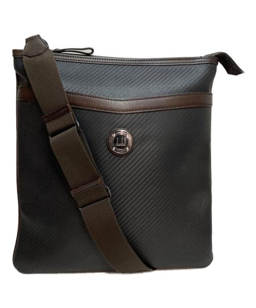 dunhill（ダンヒル）dunhill (ダンヒル) カーボンファイバーショルダーバッグ ブラックの古着・服飾アイテム