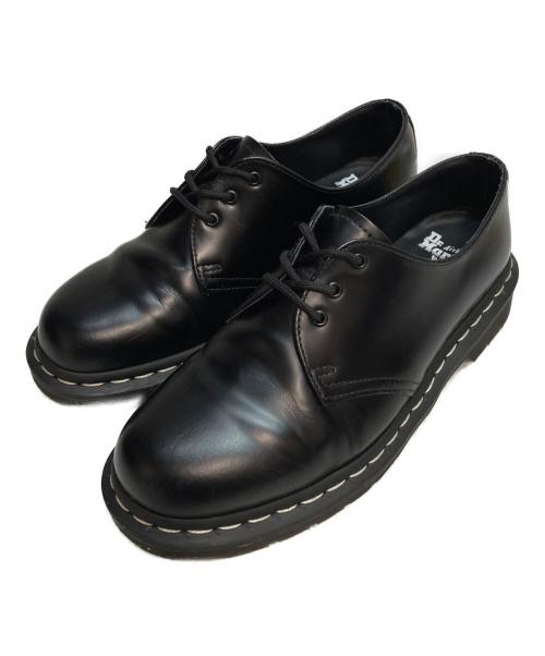 Dr.Martens（ドクターマーチン）Dr.Martens (ドクターマーチン) ホワイトステッチ3ホールシューズ ブラック サイズ:SIZE UK7の古着・服飾アイテム