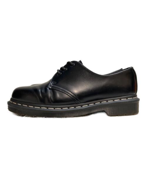 Dr.Martens（ドクターマーチン）Dr.Martens (ドクターマーチン) ホワイトステッチ3ホールシューズ ブラック サイズ:SIZE UK7の古着・服飾アイテム