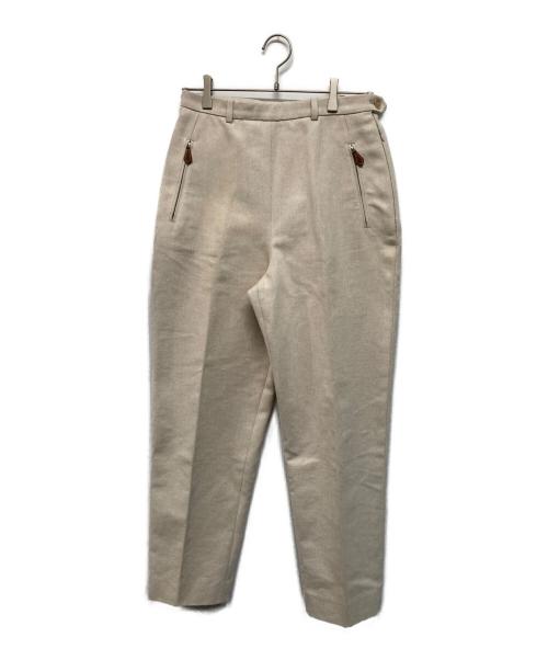 HERMES（エルメス）HERMES (エルメス) コットンタックパンツ アイボリー サイズ:SIZE 42の古着・服飾アイテム