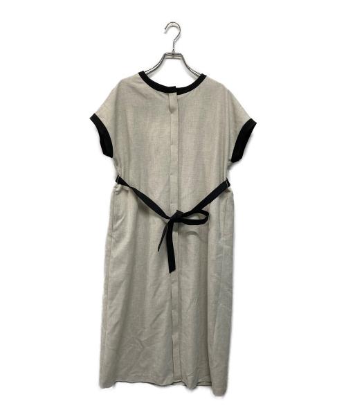 UNTITLED（アンタイトル）UNTITLED (アンタイトル) 配色ラインワンピース グレー サイズ:S 未使用品の古着・服飾アイテム
