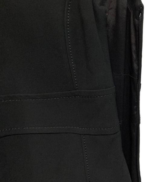 PRADA（プラダ）PRADA (プラダ) ステッチデザインノースリーブワンピース ブラック サイズ:38の古着・服飾アイテム