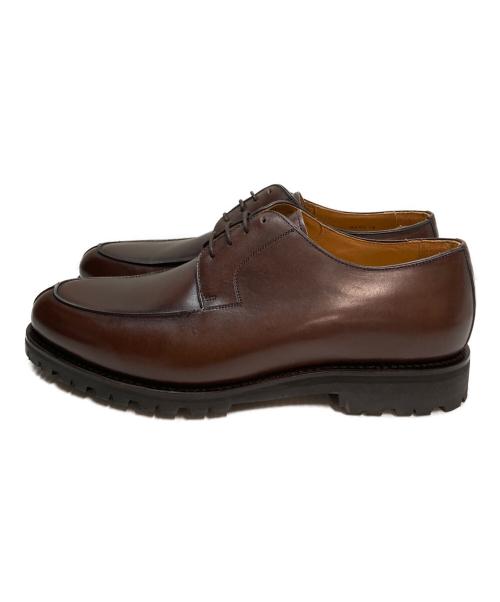 berwick（バーウィック）berwick (バーウィック) Uチップシューズ レザーシューズ ブラウン サイズ:UK10の古着・服飾アイテム