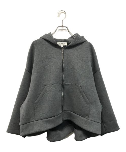 ENFOLD（エンフォルド）ENFOLD (エンフォルド) SOLID HOODIE（ソリッド フーディー） グレー サイズ:38の古着・服飾アイテム
