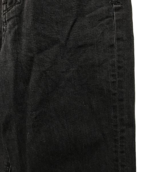 YANUK（ヤヌーク）YANUK (ヤヌーク) ルーズストレート【JOAN】 デニムパンツ ブラック サイズ:SIZE 23の古着・服飾アイテム
