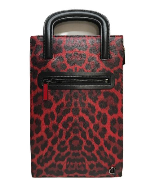 Christian Louboutin（クリスチャン・ルブタン）Christian Louboutin (クリスチャン・ルブタン) トリックトラックスモールバッグ レッド×ブラックの古着・服飾アイテム