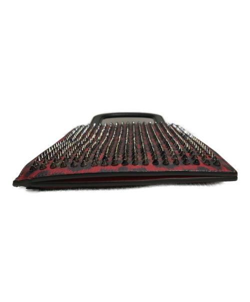 Christian Louboutin（クリスチャン・ルブタン）Christian Louboutin (クリスチャン・ルブタン) トリックトラックスモールバッグ レッド×ブラックの古着・服飾アイテム