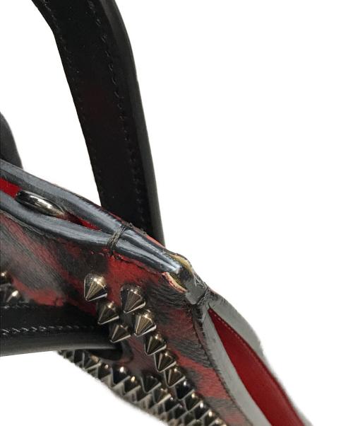 Christian Louboutin（クリスチャン・ルブタン）Christian Louboutin (クリスチャン・ルブタン) トリックトラックスモールバッグ レッド×ブラックの古着・服飾アイテム