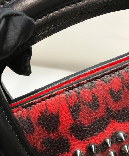 Christian Louboutin（クリスチャン・ルブタン）Christian Louboutin (クリスチャン・ルブタン) トリックトラックスモールバッグ レッド×ブラックの古着・服飾アイテム