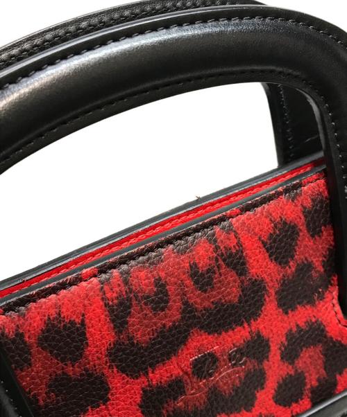 Christian Louboutin（クリスチャン・ルブタン）Christian Louboutin (クリスチャン・ルブタン) トリックトラックスモールバッグ レッド×ブラックの古着・服飾アイテム