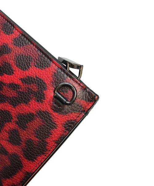 Christian Louboutin（クリスチャン・ルブタン）Christian Louboutin (クリスチャン・ルブタン) トリックトラックスモールバッグ レッド×ブラックの古着・服飾アイテム
