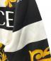 中古・古着 VERSACE (ヴェルサーチェ) バロック柄ロゴブルゾン イエロー×ブラック サイズ:S：20000円