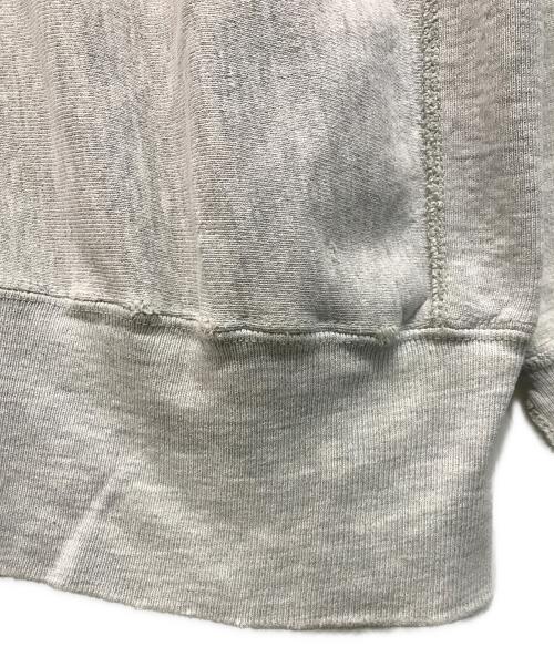 Champion REVERSE WEAVE（チャンピオン リバース ウィーブ）Champion REVERSE WEAVE (チャンピオン リバース ウィーブ) 3段プリント スウェット グリーン×グレー サイズ:Lの古着・服飾アイテム