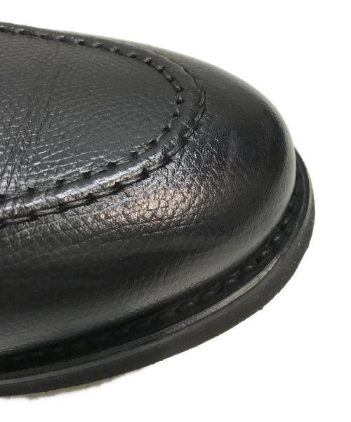 berwick（バーウィック）berwick (バーウィック) コインローファー　シボ革 ブラック サイズ:UK7.5の古着・服飾アイテム