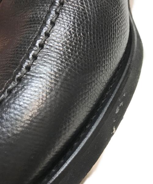 berwick（バーウィック）berwick (バーウィック) コインローファー　シボ革 ブラック サイズ:UK7.5の古着・服飾アイテム