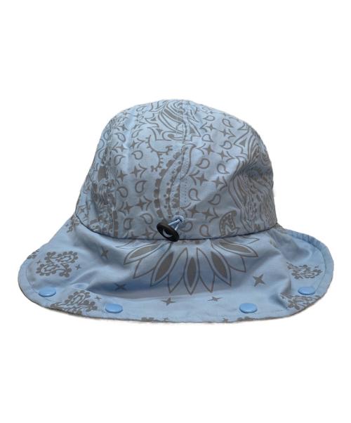 SUPREME（シュプリーム）Supreme (シュプリーム) 26SS Reflective Bandana Sunshield Camp Cap(リフレクティブ バンダナ サンシールド キャンプ キャップ) ブルー×グレー サイズ:ONE SIZEの古着・服飾アイテム