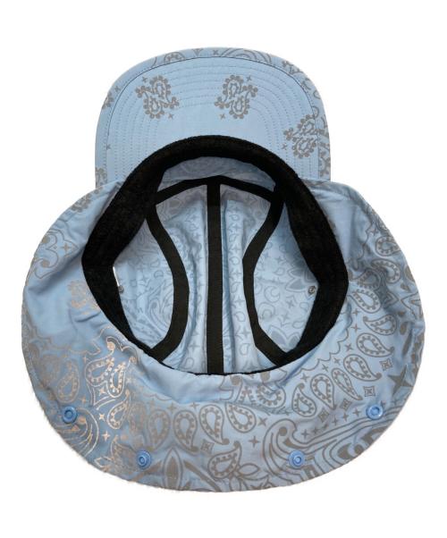SUPREME（シュプリーム）Supreme (シュプリーム) 26SS Reflective Bandana Sunshield Camp Cap(リフレクティブ バンダナ サンシールド キャンプ キャップ) ブルー×グレー サイズ:ONE SIZEの古着・服飾アイテム