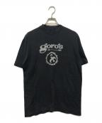 Hanesヘインズ）の古着「goro's 90’SゴローズプリントTシャツ　ロゴTシャツ」｜ブラック×グレー