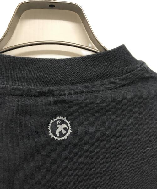 Hanes（ヘインズ）Hanes (ヘインズ) goro's 90’SゴローズプリントTシャツ　ロゴTシャツ ブラック×グレー サイズ:Lの古着・服飾アイテム