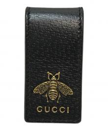 GUCCI（グッチ）の古着「アニマリエレザー マネークリップ」｜ブラック