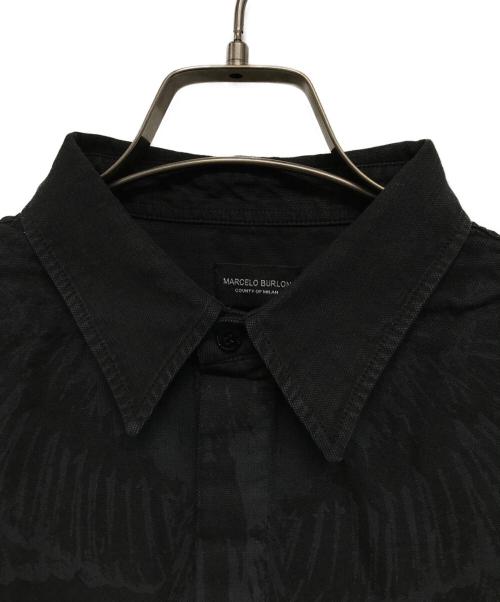 MARCELO BURLON（マルセロバーロン）MARCELO BURLON (マルセロバーロン) HOYADA SHIRT(ホヤダ シャツ) モード ブラック サイズ:S 未使用品の古着・服飾アイテム