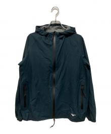 MIZUNO×MARGARET HOWELL（ミズノ×マーガレットハウエル）の古着「ライトナイロンリップストップ ジップアップパーカー　テック アウトドア」｜ネイビー