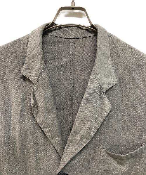 FOR black chambray atlier coat（フォー ブラック シャンブレー アトリエ コート）FOR black chambray atlier coat (フォー ブラック シャンブレー アトリエ コート) 40’S~ アトリエコート EURO vintage 黒シャン  グレー サイズ:不明の古着・服飾アイテム