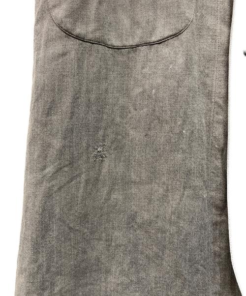 FOR black chambray atlier coat（フォー ブラック シャンブレー アトリエ コート）FOR black chambray atlier coat (フォー ブラック シャンブレー アトリエ コート) 40’S~ アトリエコート EURO vintage 黒シャン  グレー サイズ:不明の古着・服飾アイテム