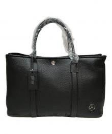 BARNEYS NEWYORK×Mercedes Benz（バーニーズ・ニューヨーク×メルセデスベンツ）の古着「レザートートバッグ」｜ブラック