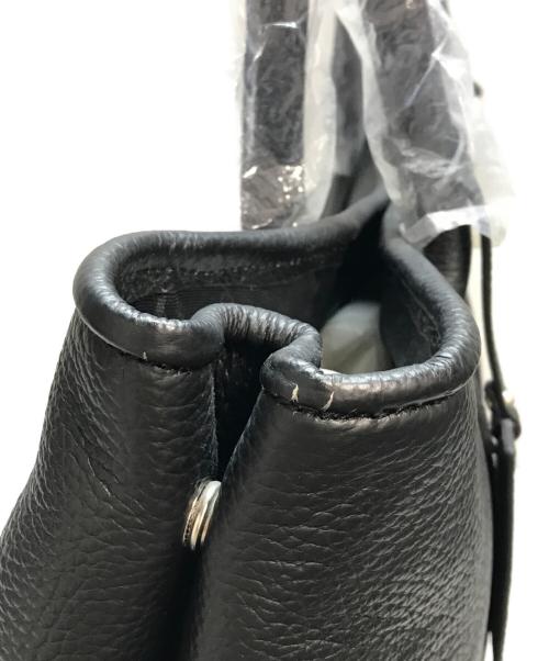 BARNEYS NEWYORK（バーニーズ・ニューヨーク）BARNEYS NEWYORK (バーニーズ・ニューヨーク) Mercedes Benz (メルセデスベンツ) レザートートバッグ ブラックの古着・服飾アイテム