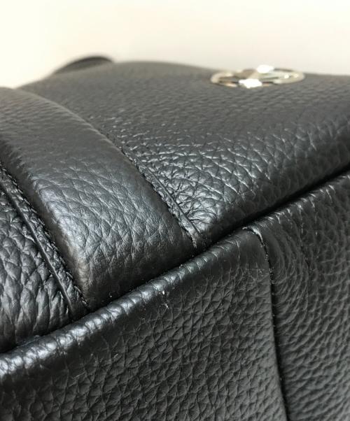 BARNEYS NEWYORK（バーニーズ・ニューヨーク）BARNEYS NEWYORK (バーニーズ・ニューヨーク) Mercedes Benz (メルセデスベンツ) レザートートバッグ ブラックの古着・服飾アイテム
