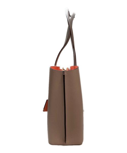 Kate Spade（ケイトスペード）Kate Spade (ケイトスペード) スイート ワーク トート グレー×オレンジの古着・服飾アイテム
