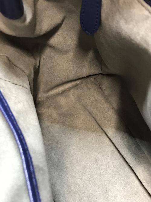 HIROFU（ヒロフ）HIROFU (ヒロフ) レザートートバッグ ネイビーの古着・服飾アイテム