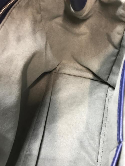 HIROFU（ヒロフ）HIROFU (ヒロフ) レザートートバッグ ネイビーの古着・服飾アイテム