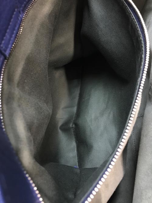 HIROFU（ヒロフ）HIROFU (ヒロフ) レザートートバッグ ネイビーの古着・服飾アイテム