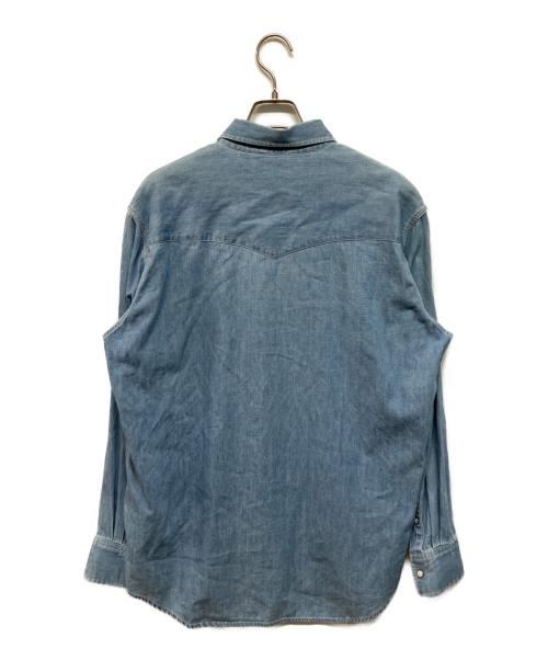 AURALEE（オーラリー）AURALEE (オーラリー) SELVEDGE SUPER LIGHT DENIM SHIRT(セルビッジ スーパー ライト デニム シャツ) 日本製 ドメス ブルー サイズ:SIZE 3の古着・服飾アイテム