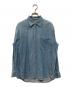 AURALEE（オーラリー）の古着「SELVEDGE SUPER LIGHT DENIM SHIRT(セルビッジ スーパー ライト デニム シャツ) 日本製 ドメス」｜ブルー