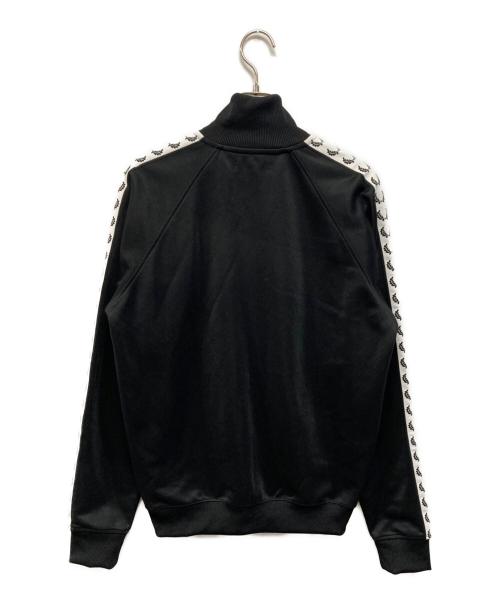FRED PERRY（フレッドペリー）FRED PERRY (フレッドペリー) ローレル リース テープド トラック ジャケット ブラック×ホワイト サイズ:Mの古着・服飾アイテム