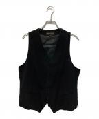 ANN DEMEULEMEESTERアンドゥムルメステール）の古着「切替ジレ ドレス モード」｜ブラック