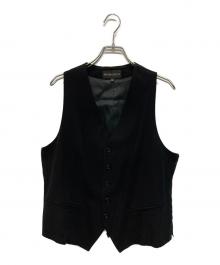 ANN DEMEULEMEESTER（アンドゥムルメステール）の古着「切替ジレ ドレス モード」｜ブラック